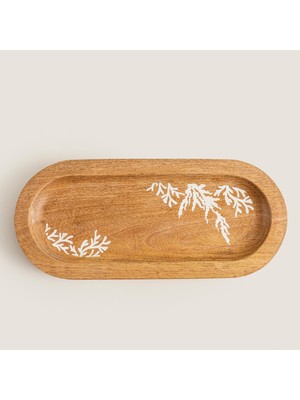 Chakra New Marine Sunum Tabağı 30X13 cm Natural