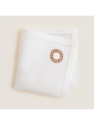 Chakra Holly Peçete 40X40 cm Beyaz