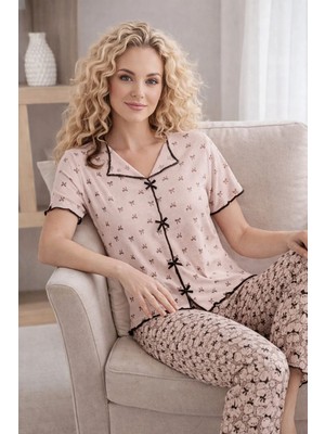 Pemilo Kadın 1935-2 Kısa Kol Oslo Pijama Takımı