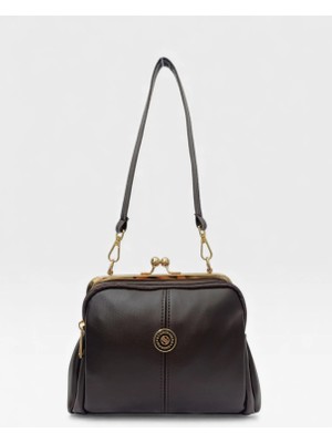 Sanmorris Kadın Burslu 4 Bölmeli Ayarlanabilir Çapraz Askılı Yumuşak Suni Deri Omuz ve Çapraz Çanta