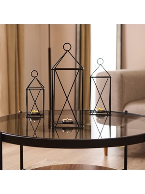 Objevi Dekoratif Mum Feneri - 36X13X13 cm