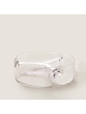 Chakra Pera Bölmeli Kase 24CM Transparan