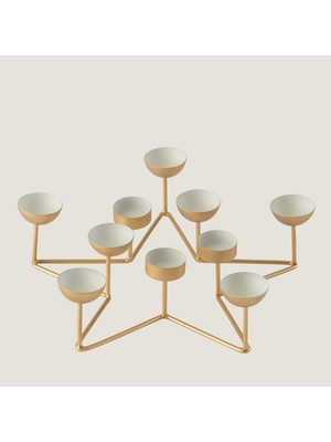 Chakra Tigo Coklu Tlıght Mumluk Altın