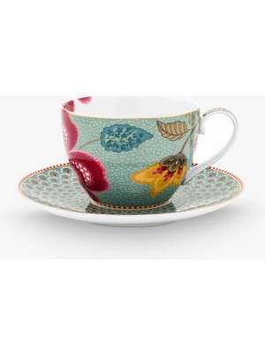 Pip Studio Fantasy Blooming Tales Mavi Porselen Çay Fincanı 280 ml
