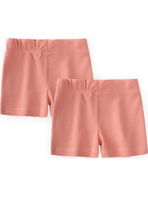 Cigit Ikili Waffle Boxer 2-11 Yaş Somon Yumuşak Dokulu Rahat Tasarım 2 Adet