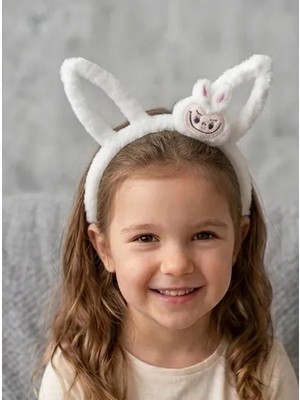 Sweet Twins Accessories Labubu Tavşan Kulaklı Peluş Kız Çocuk Tacı