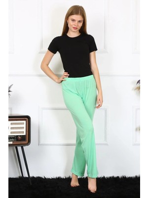 Marsilyan Kadın Pamuklu Tek Alt Pijama Fıstık Yeşili