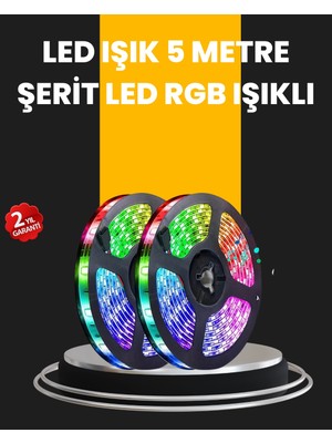Marsilyan 5 Metre Kumandalı Su Geçirmez Şerit LED