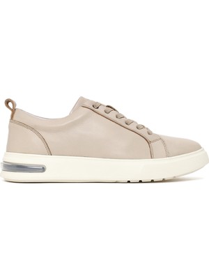 Derimod Erkek Bej Bağcıklı Kalın Tabanlı Deri Sneaker 26SFD680518
