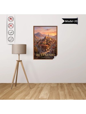 Akıllı Kağıt Türkiye Iller Tablo - Poster Beypazarı (Model-35)