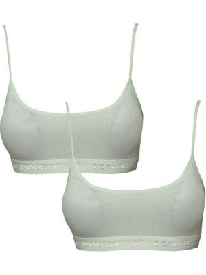 Marsilyan Pedli Ip Askılı Krem Büstiyer 2 Adet