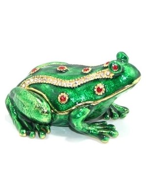 Marsilyan Swarovski Taşlı Tekli Kurbağa Model 1