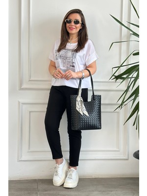 Duble Paça Beli Lastikli Pantolon