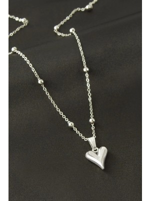 Marsilyan Kalp Şekilli Uçlu Kolye