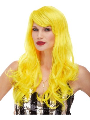 Marsilyan Sarı Renk Parti Peruğu