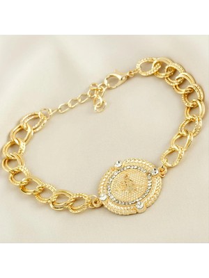 Marsilyan Osmanlı Tuğralı Taşlı Bileklik