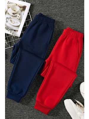 Evavi Çocuk Baskısız Ikili Paket Eşofman Altı