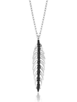 Marsilyan 925 Ayar Gümüş Yaprak Kadın Gümüş Kolye PT2610410 (72)