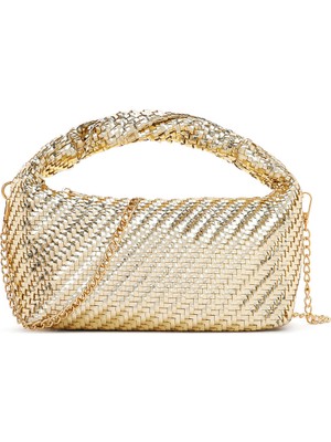 Derimod Kadın Altın Mini Örgü Kol Çantası 26PBD290229