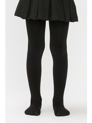 Marsilyan Kız Çocuk Pamuklu Külotlu Çorap Renk Siyah