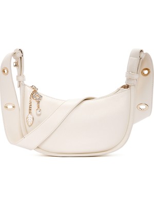 Derimod Kadın Krem Charmlı Omuz Çantası 26PBD280318