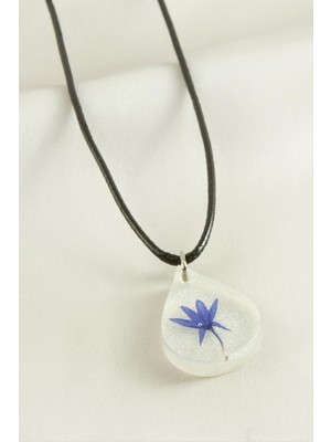 Marsilyan Peygamber Çiçeği Damla Epoksi Kolye