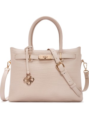 Derimod Kadın Bej Uzun Askılı Baskılı Kol Çantası 26SBD282926