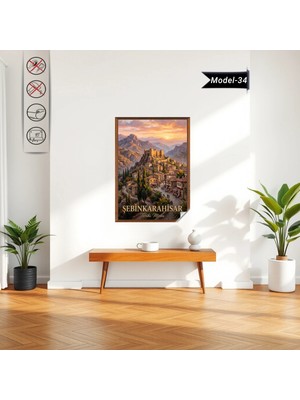 Akıllı Kağıt Türkiye Iller Tablo - Poster Şebinkarahisar (Model-34)