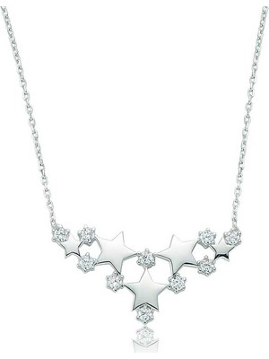 Marsilyan 925 Ayar Gümüş Yıldız Kadın Gümüş Kolye PT2610258 (72)