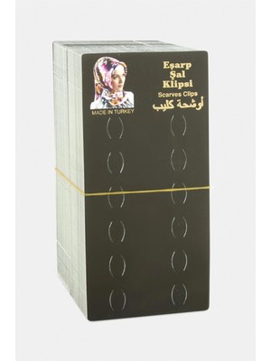 Marsilyan Eşarp Şal Klipsi Kartı