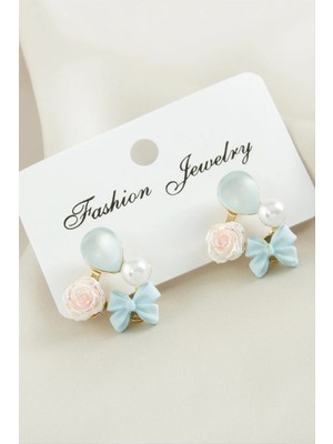 Marsilyan Gül Fiyong Damla Taşlı Küpe