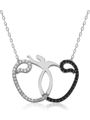 Marsilyan 925 Ayar Gümüş Vav Semazen Kadın Gümüş Kolye PT2610675 (72)