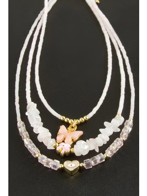 Marsilyan Miyoki Boncuk Küp Kristal Kolye 1 Adet