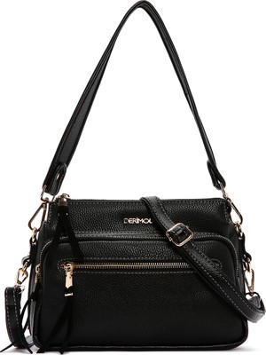 Derimod Kadın Siyah Uzun Askılı Omuz Çantası 26PBD2107FT