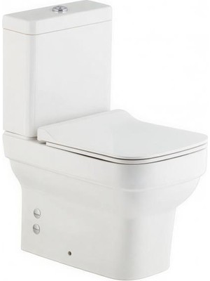 Seramiksan Bold Kanalsız Rimout Duvara Sıfır Klozet + Yavaş Kapanır Kapak + Vitra Iç Takım Set