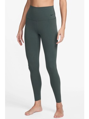 Nike Dri Fit Zenvy Gentle Support Infina Soft Womens Training Tight Yüksek Belli Toparlayıcı 7/8  Kadın Antreman Taytı Yeşil