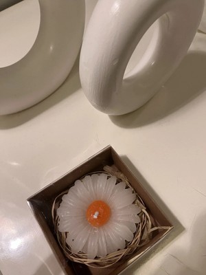 Verda Desing Hediyelik Papatya El Yapımı Dekoratif Tasarım Mum