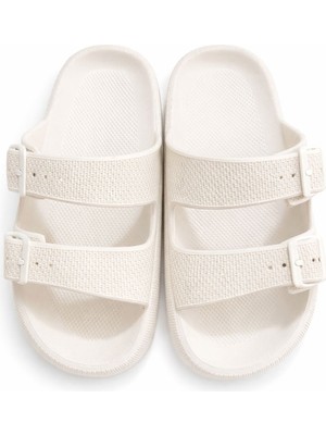 SUNYOGA Ser&kadın Eva Çift Tokalı Terlik Ortopedik Rahat Taban Günlük Kullanım