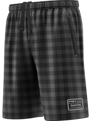 Freysport Scarf Siyah Gri Günlük Şort