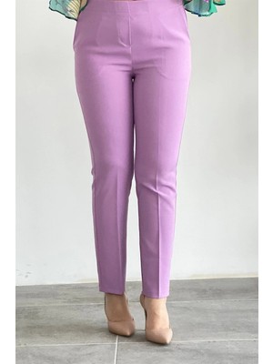 Beli Lastikli Bilek Boy Kumaş Pantolon