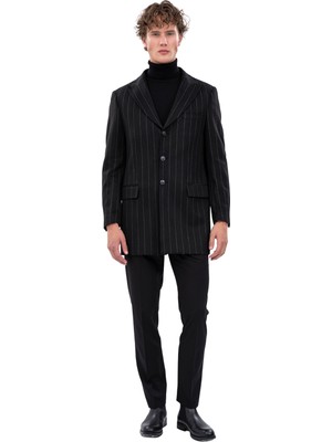 Echol Erkek Standart Fit 3 Düğmeli Kaban