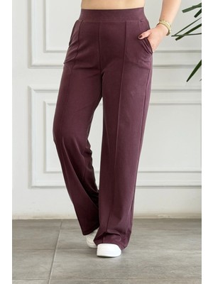 Nervür Dikişli Palazzo Pantolon