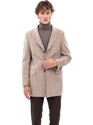 Echol Erkek Standart Fit 3 Düğmeli Kaban