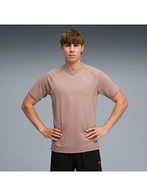 Puma Erkek Bej Puma Run  Velocıty Tee Trı-Blend Bej Erkek T-Shirt