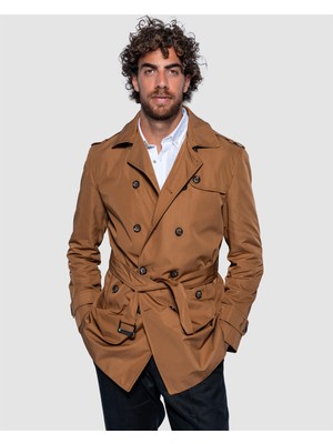 Echol Erkek Standart Fit Mevsimlik Trençkot