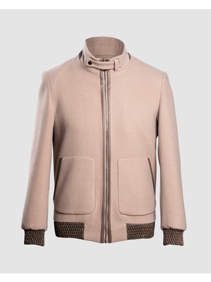 Echol Erkek Standart Fit Kaşe Kısa Pilot Mont