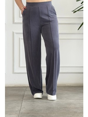 Nervür Dikişli Palazzo Pantolon