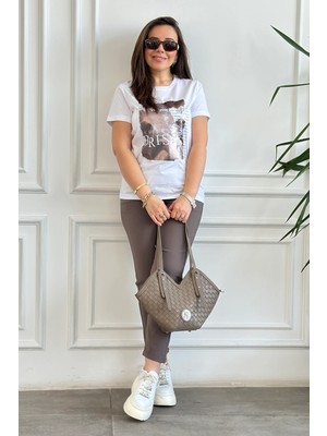 Battal Boy Duble Paça Beli Lastikli Pantolon