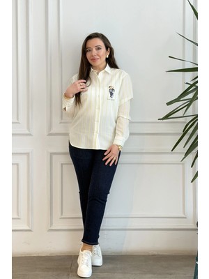 Yüksek Bel Likralı Mom Jean
