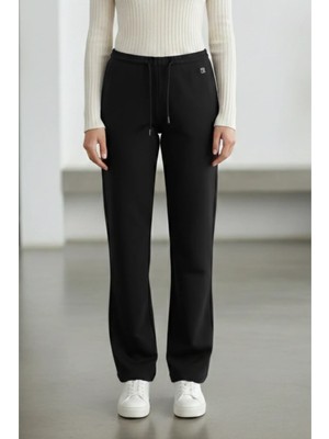 Beli Lastikli Yüksek Bel Palazzo Spor Pantolon